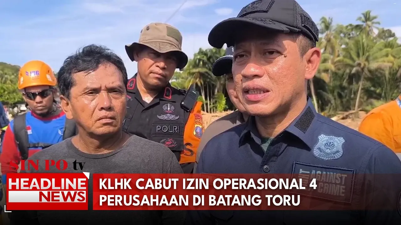 KLHK Cabut Izin Operasional 4 Perusahaan di Batang Toru
