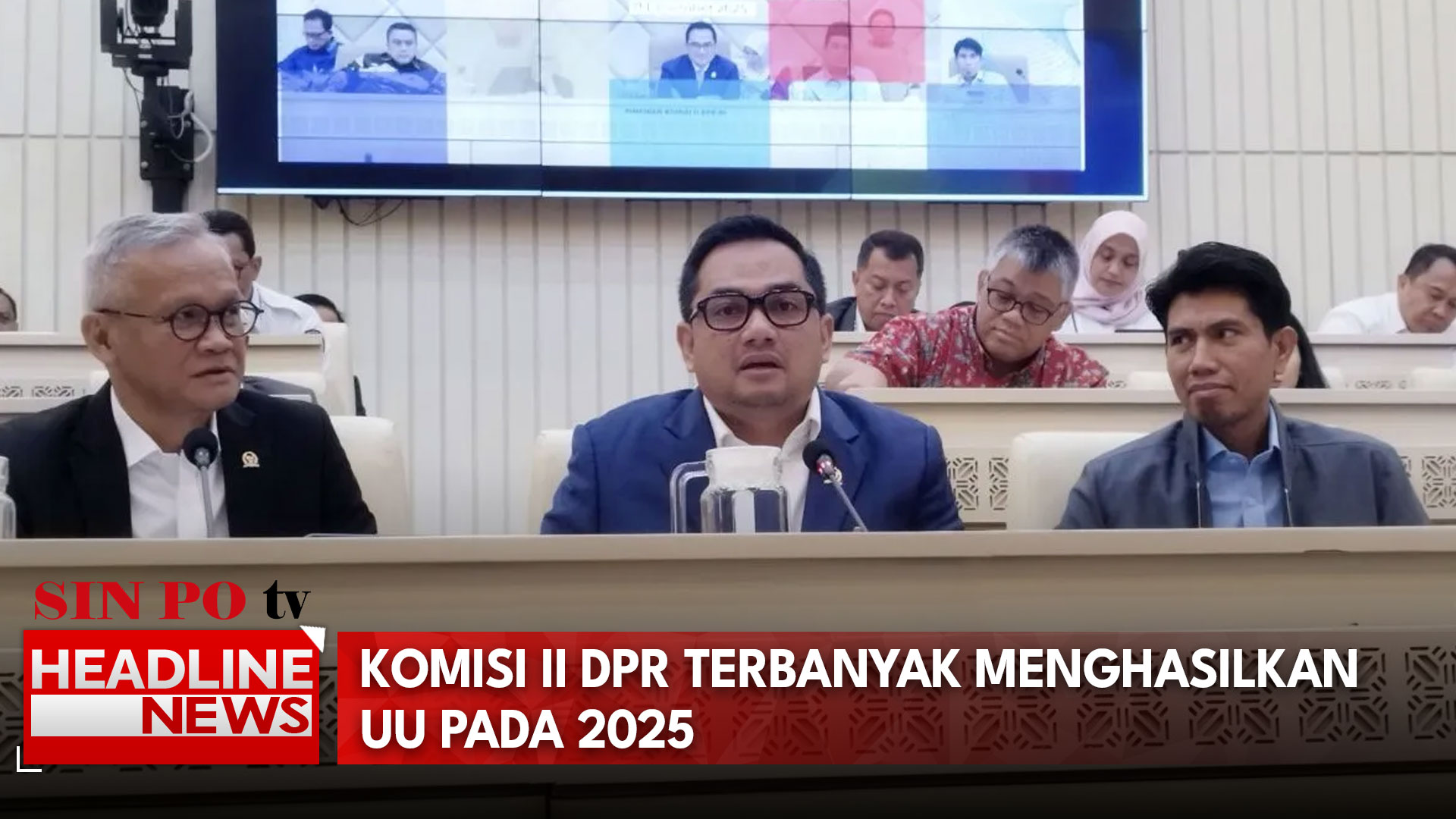 Komisi II DPR Terbanyak Menghasilkan UU pada 2025