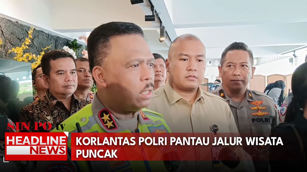 Korlantas Polri Pantau Jalur Wisata Puncak