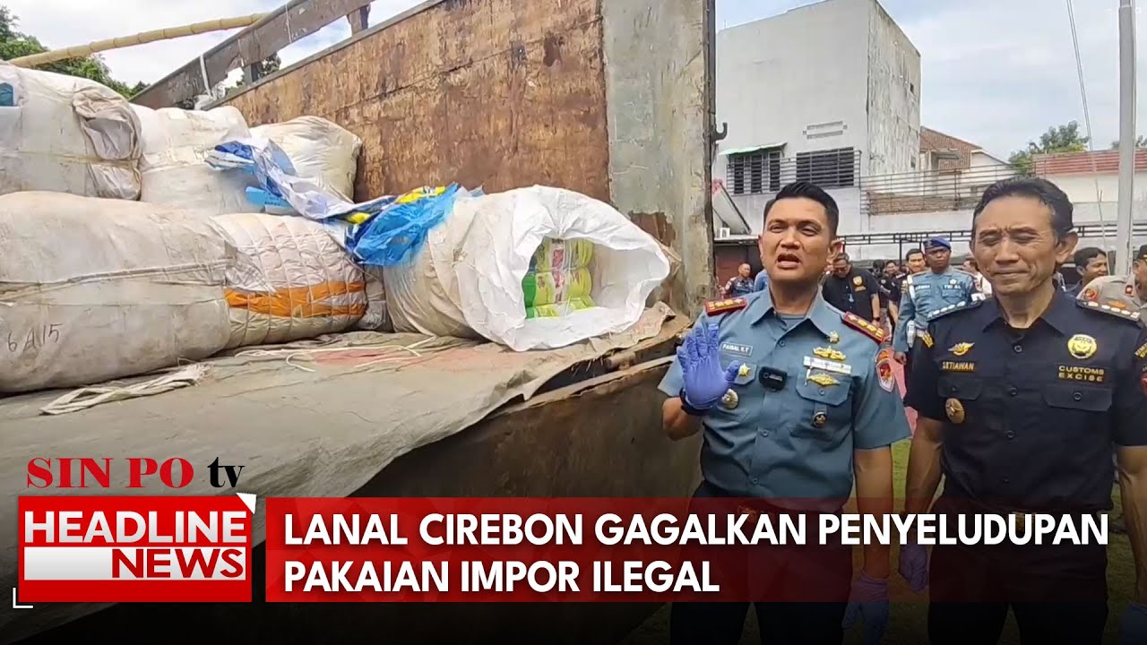 Lanal Cirebon Gagalkan Penyeludupan Pakaian Impor Ilegal