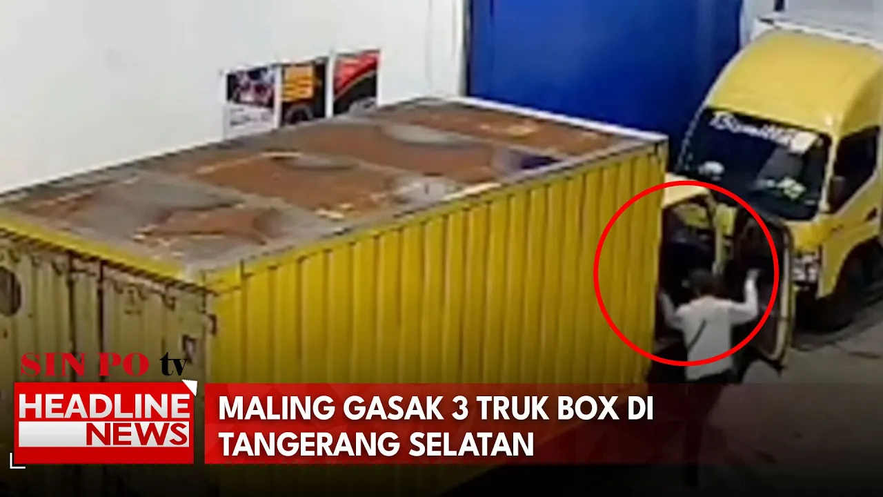 Maling Gasak 3 Truk Box Di Tangerang Selatan