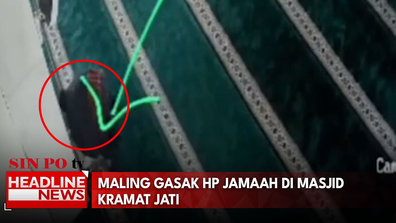 Maling Gasak HP Jamaah Di Masjid Kramat Jati
