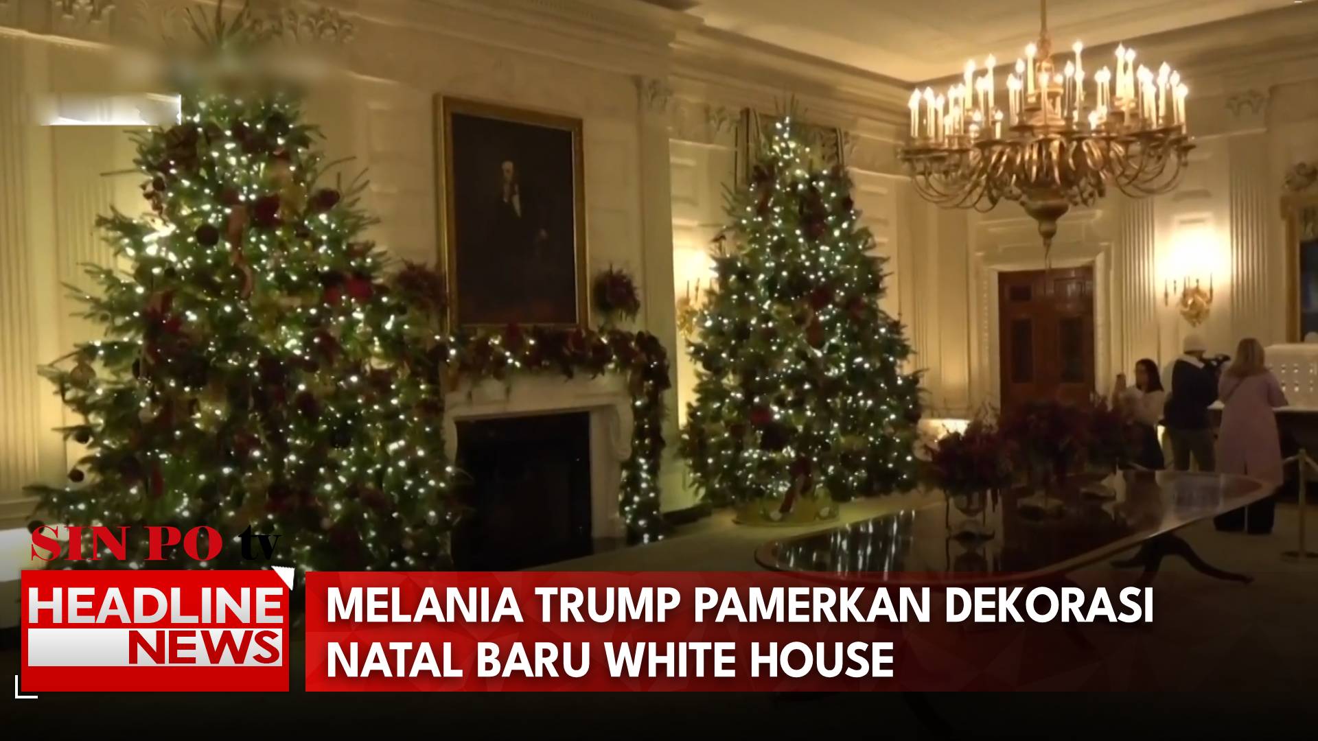 Melania Trump Pamerkan Dekorasi Natal Baru White House