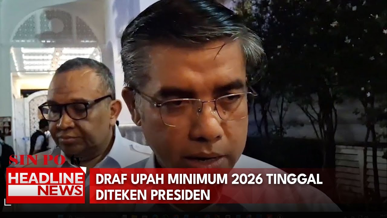 Menaker Umumkan Draft Upah Minimum 2026 Tinggal Diteken Presiden Prabowo