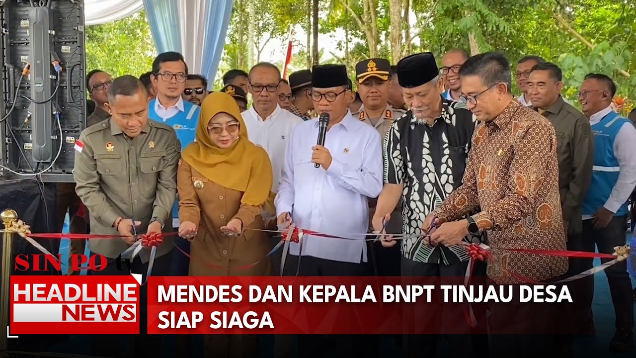 Mendes Dan Kepala BNPT Tinjau Desa Siap Siaga