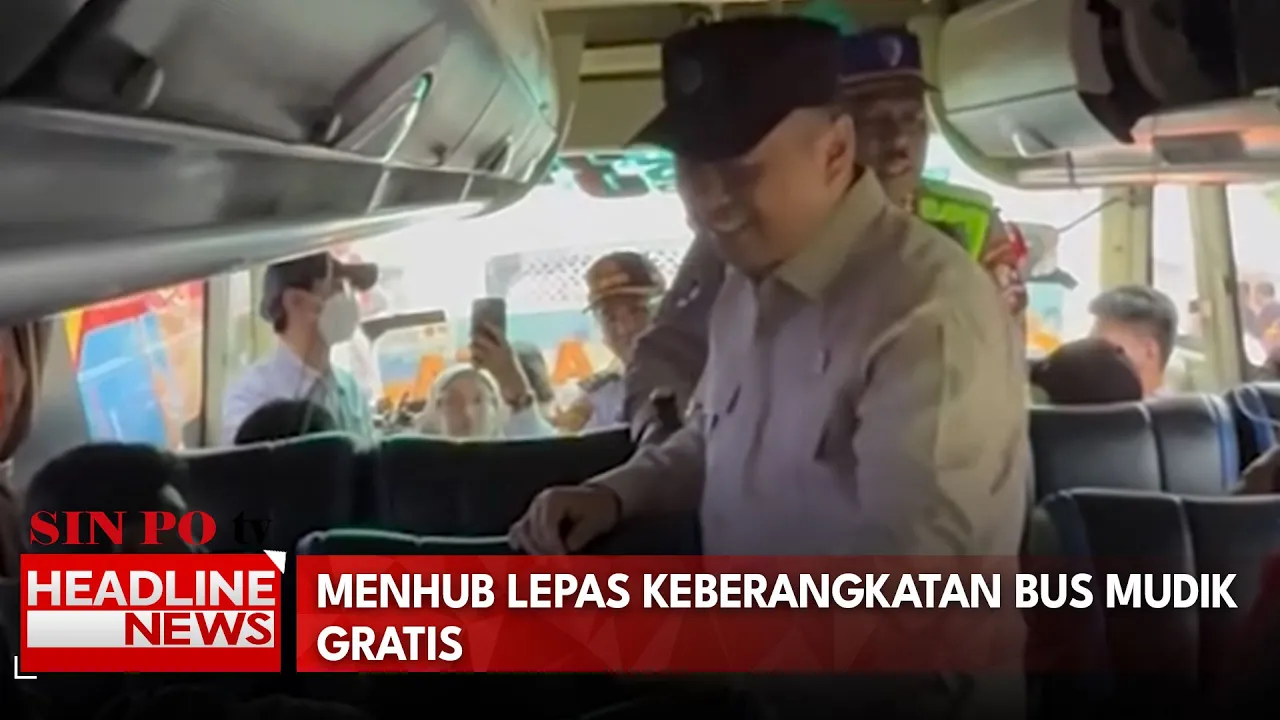 Menhub Lepas Keberangkatan Bus Mudik Gratis