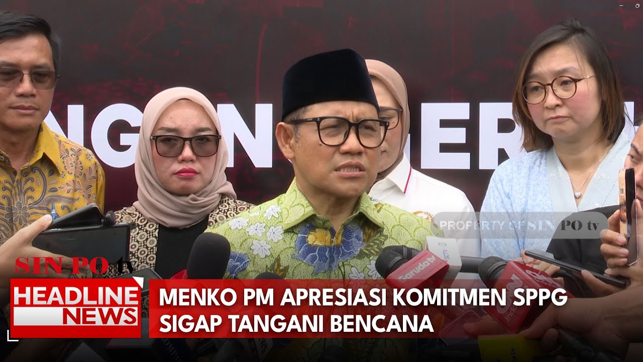 Menko PM Apresiasi Komitmen Sppg Sigap Tangani Bencana