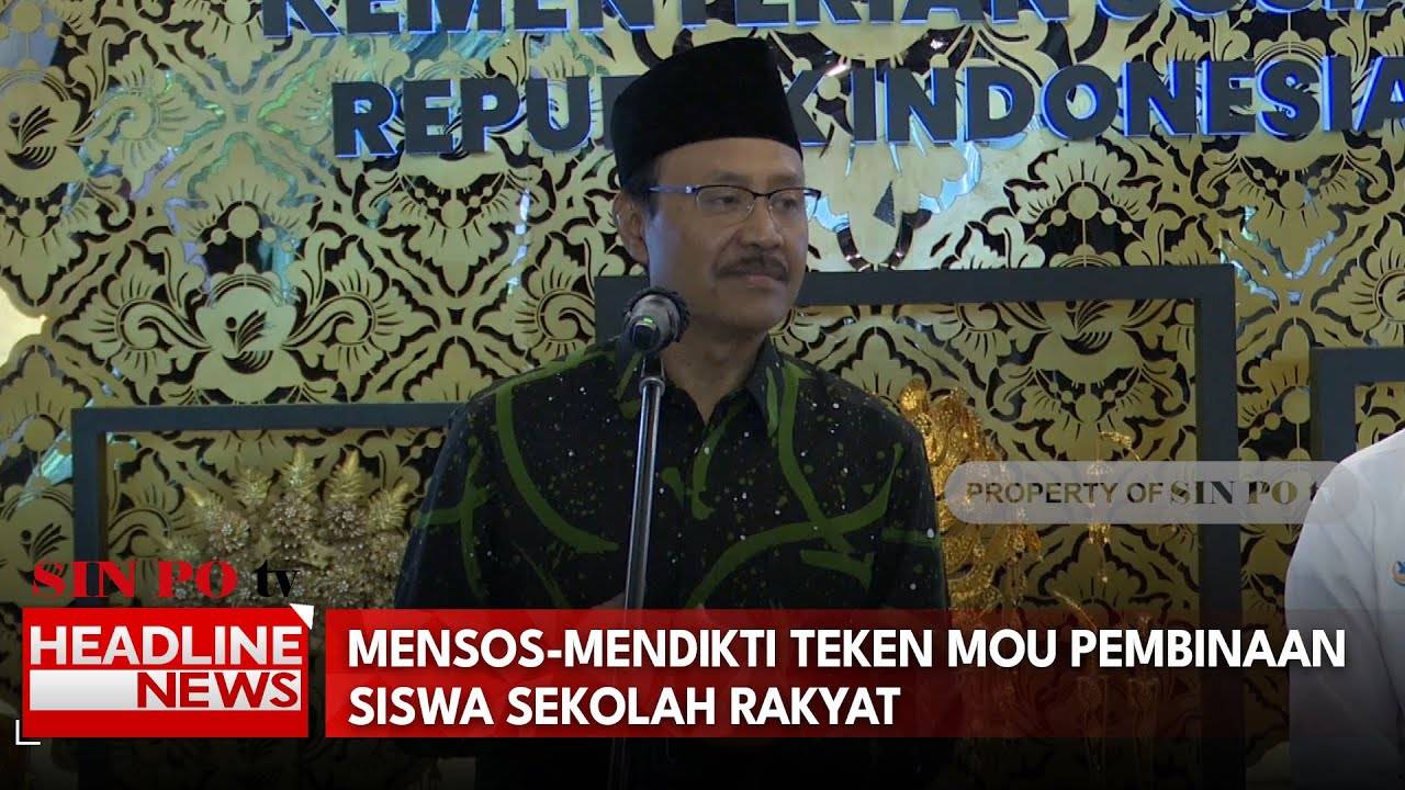 Mensos–Mendikti Teken MoU Pembinaan Siswa Sekolah Rakyat