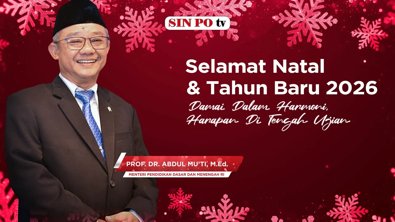Menteri Pendidikan Dasar dan Menengah RI Abdul Mu’ti Ucapkan Selamat Natal dan Tahun Baru 2025