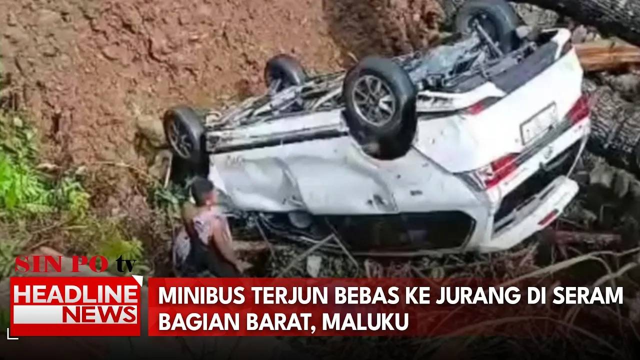 Minibus Terjun Bebas Ke Jurang di Seram Bagian Barat, Maluku