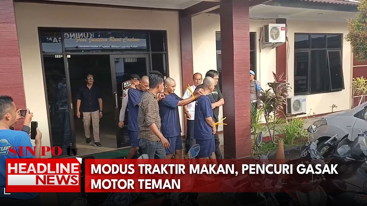 Modus Traktir Makan, Pencuri Gasak Motor Teman