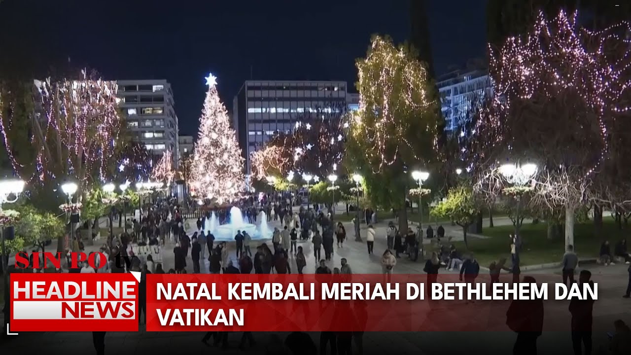 Natal Kembali Meriah di Bethlehem dan Vatikan