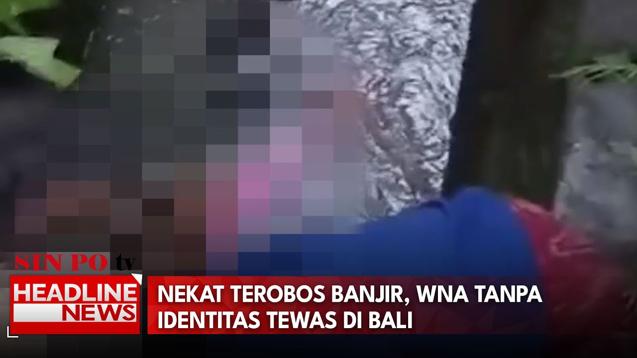 Nekat Terobos Banjir, Wna Tanpa Identitas Tewas Di Bali