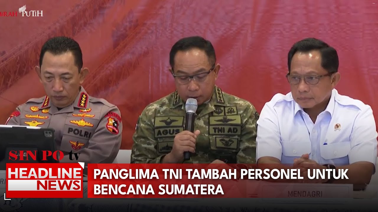 Panglima TNI Tambah Personel Untuk Bencana Sumatera