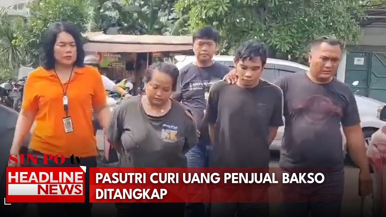 Pasutri Curi Uang Penjual Bakso Ditangkap