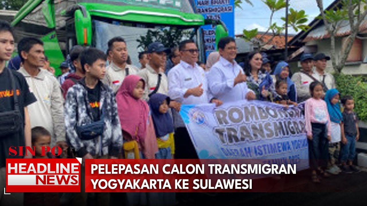 Pelepasan Calon Transmigran Yogyakarta ke Sulawesi