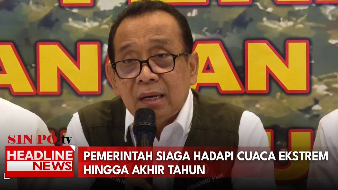Pemerintah Siaga Hadapi Cuaca Ekstrem Hingga Akhir Tahun