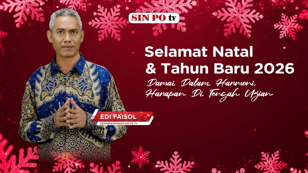 Pemimpin Redaksi SIN PO tv Edi Faisol Ucapkan Selamat Natal dan Tahun Baru 2025
