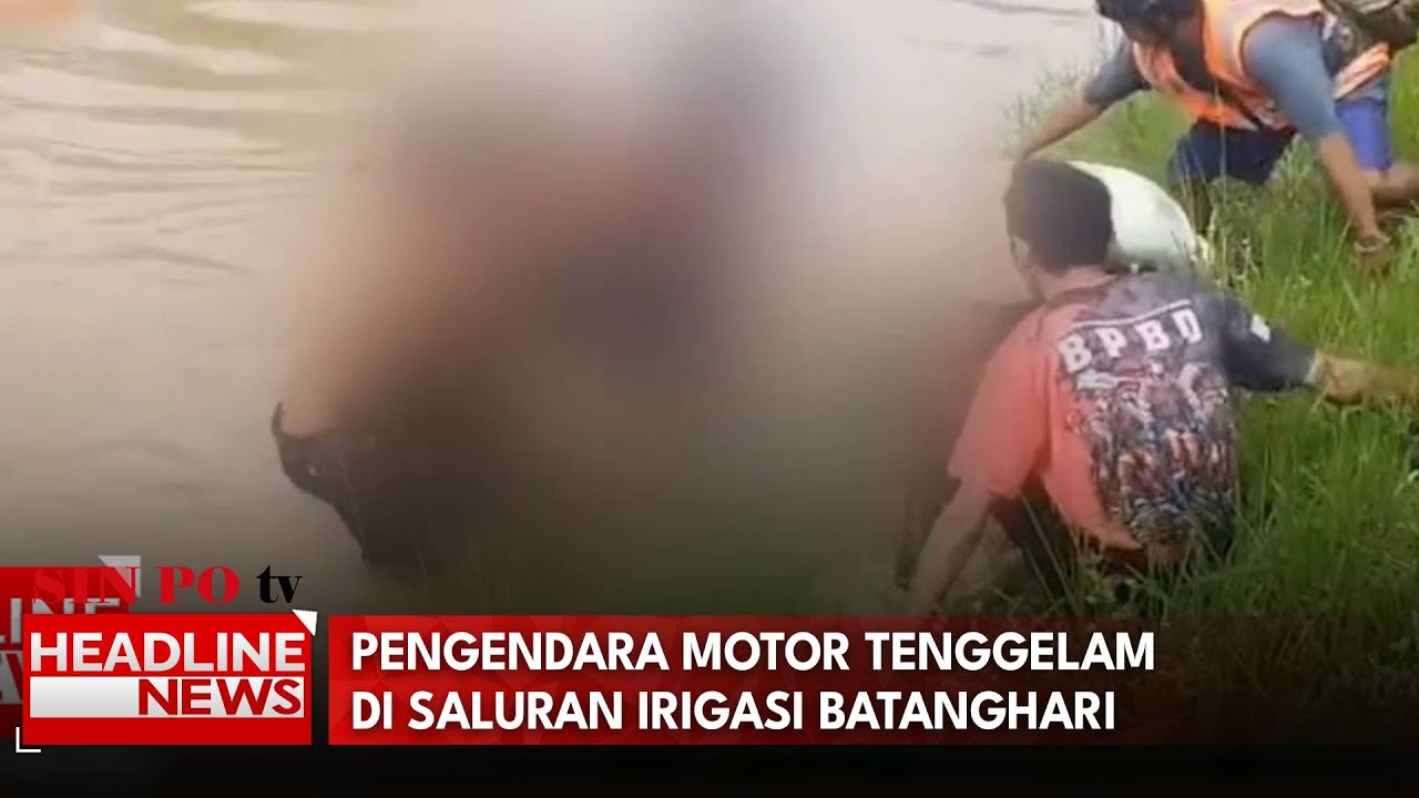 Pengendara Motor Tenggelam Di Saluran Irigasi Batanghari