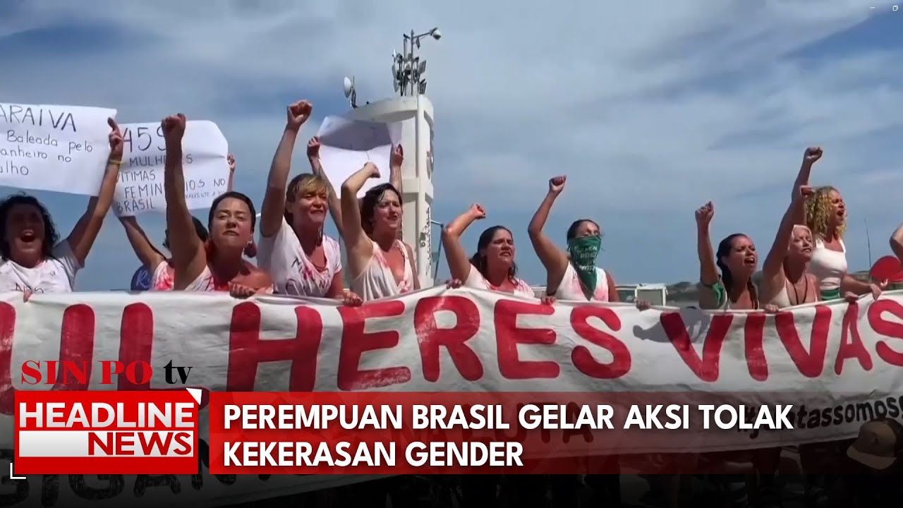 Perempuan Brasil Gelar Aksi Tolak Kekerasan Gender