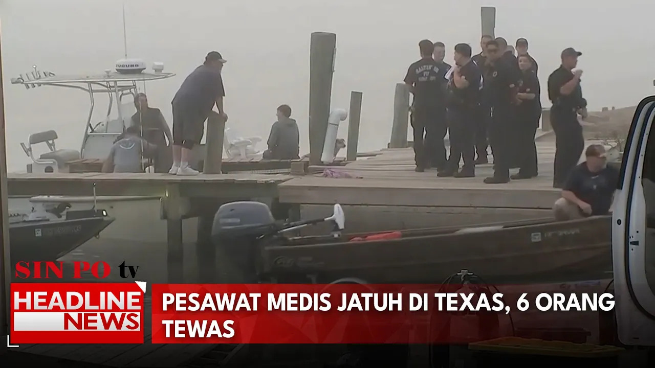 Pesawat Medis Jatuh di Texas, 6 Orang Tewas