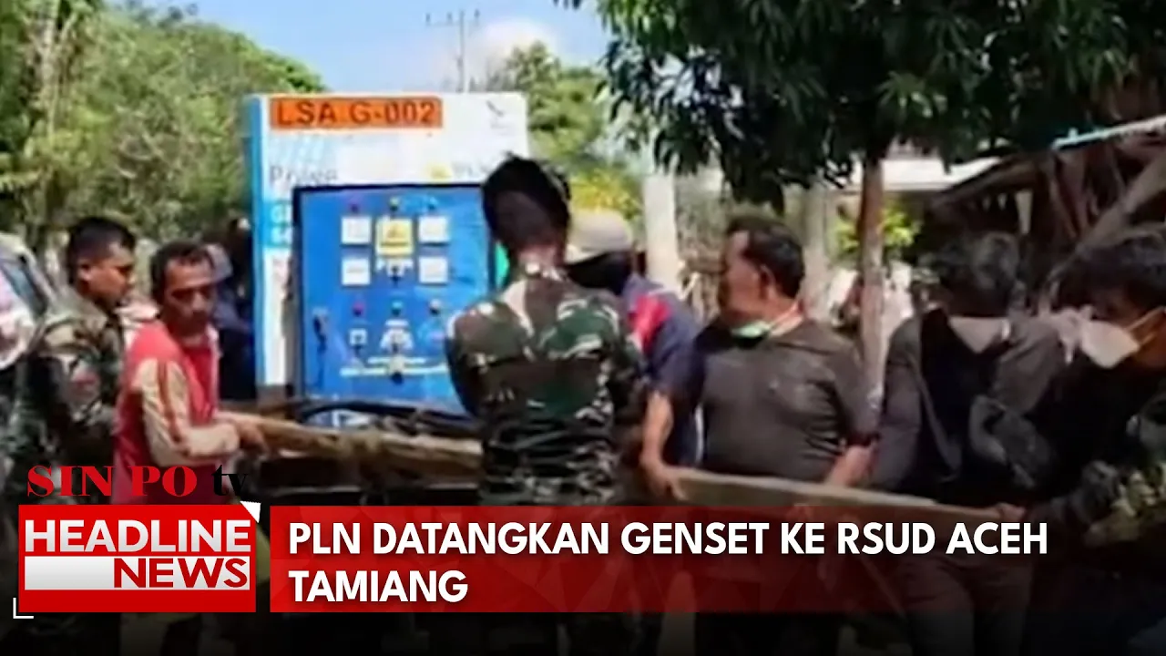 PLN Datangkan Genset Ke RSUD Aceh Tamiang