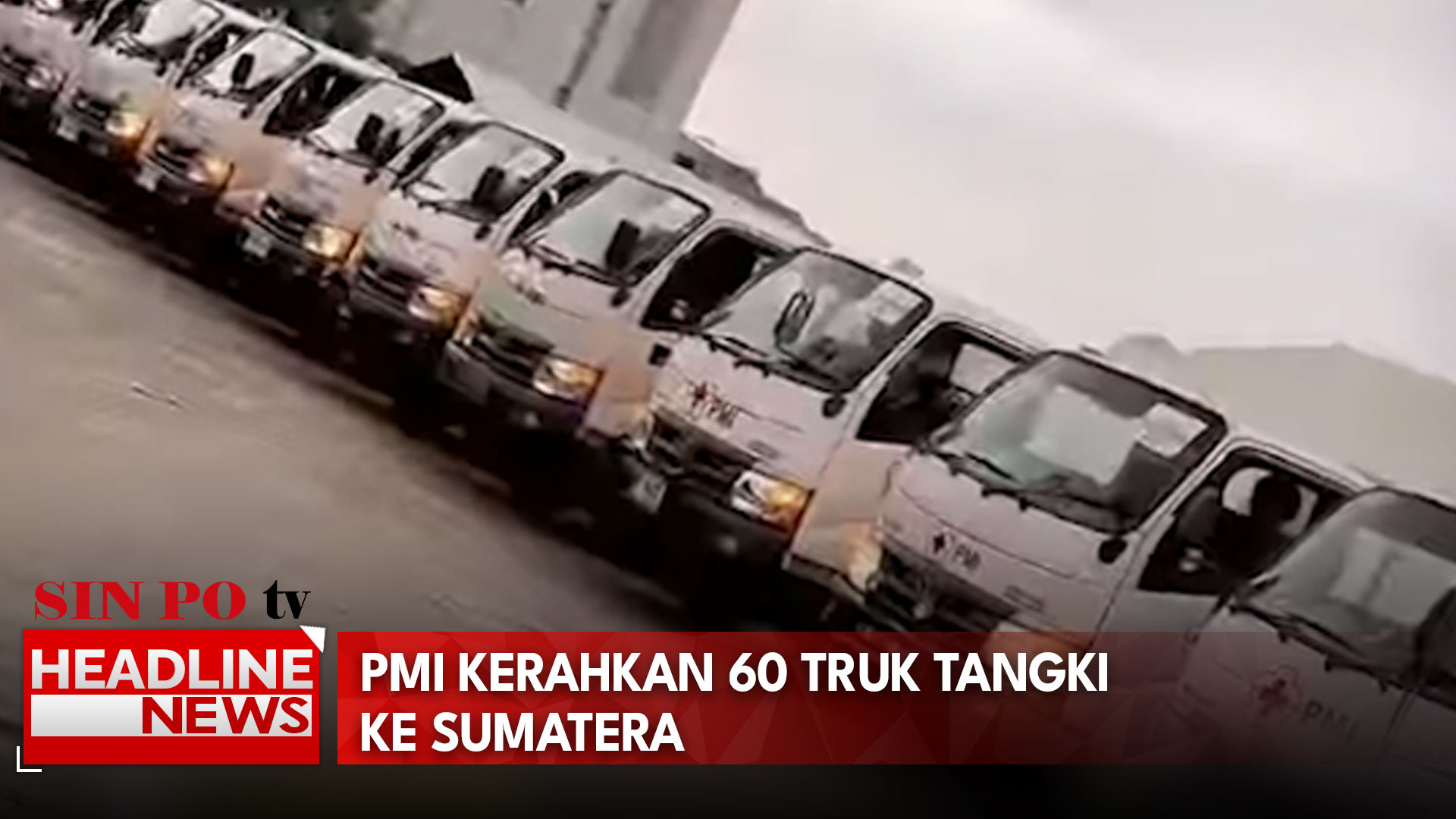 PMI Kerahkan 60 Truk Tangki ke Sumatera