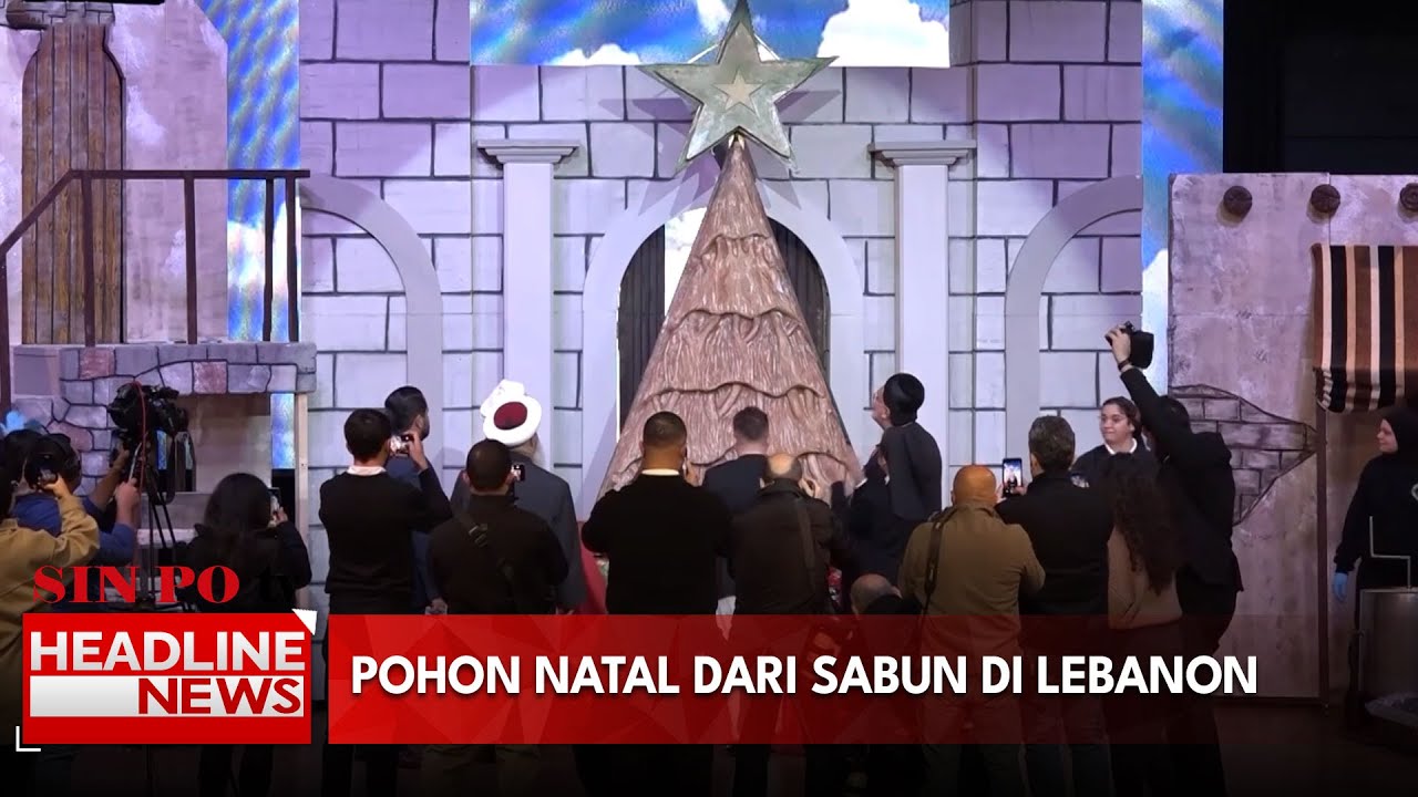 Pohon Natal Dari Sabun Di Lebanon