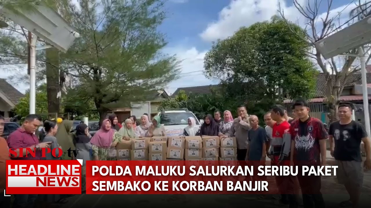 Polda Maluku Berhasil Salurkan Seribu Paket Sembako ke Korban Banjir di Sumut