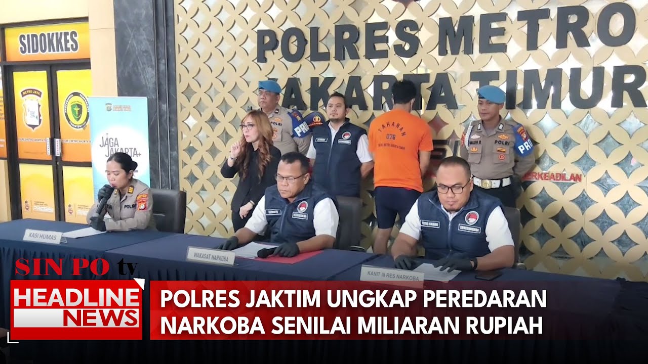 Polres Jaktim Ungkap Peredaran Narkoba Senilai Miliaran Rupiah