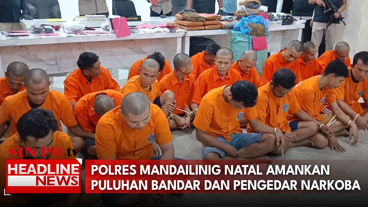 Polres Mandailinig Natal Amankan Puluhan Bandar Dan Pengedar Narkoba