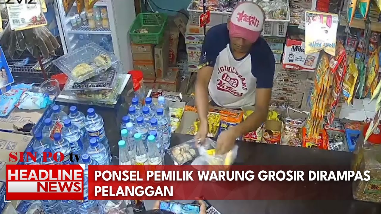 Ponsel Pemilik Warung Grosir Dirampas Pelanggan