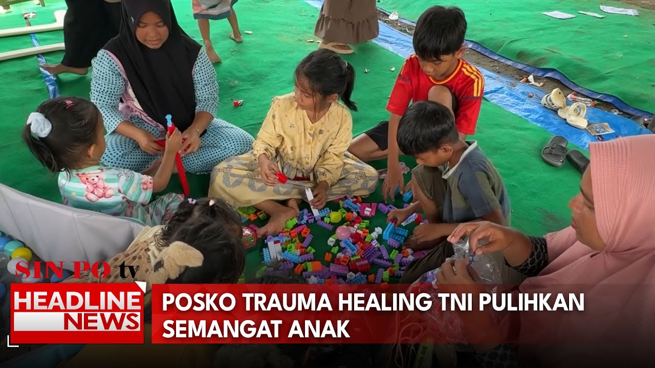 Posko Trauma Healing TNI Pulihkan Semangat Anak