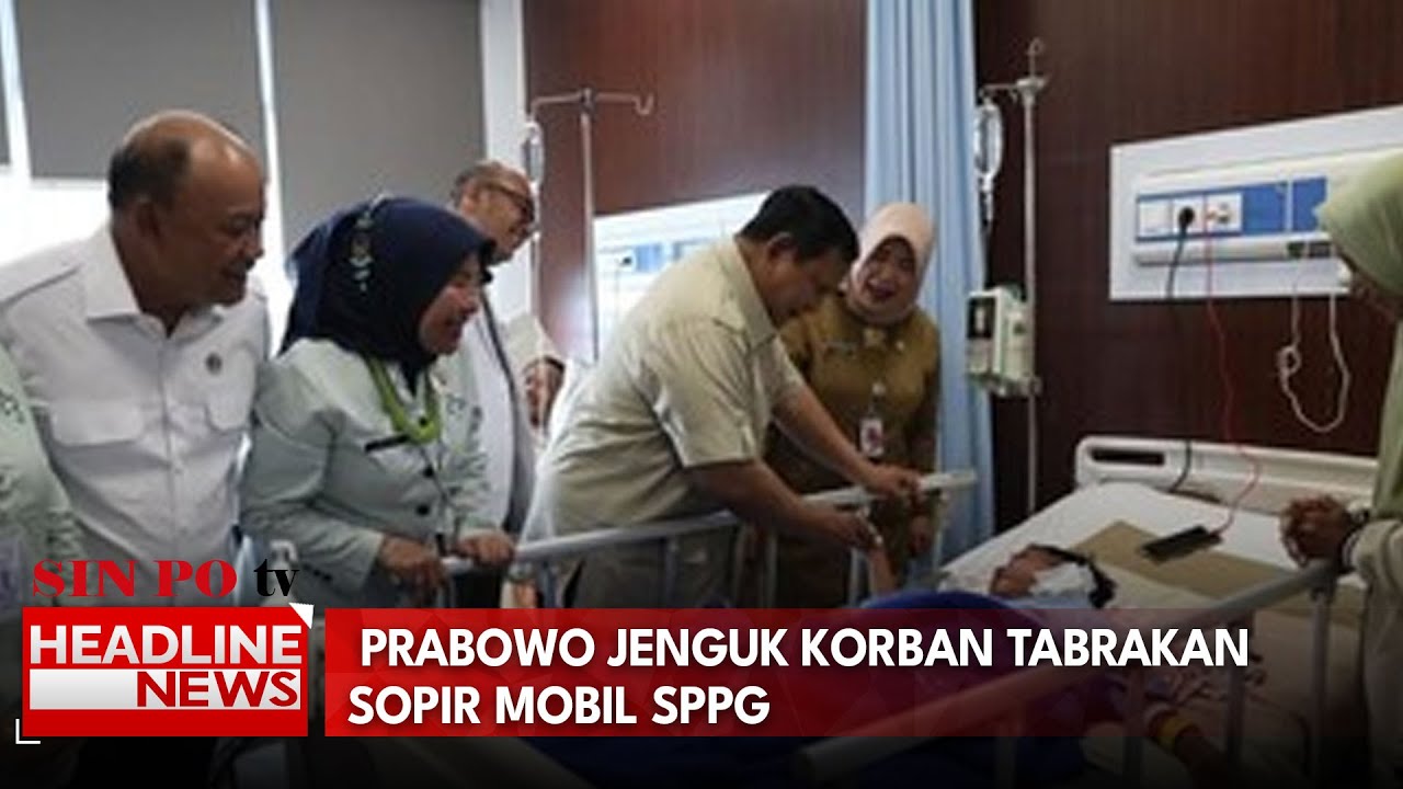 Prabowo Jenguk Korban Tabrakan Sopir Mobil SPPG