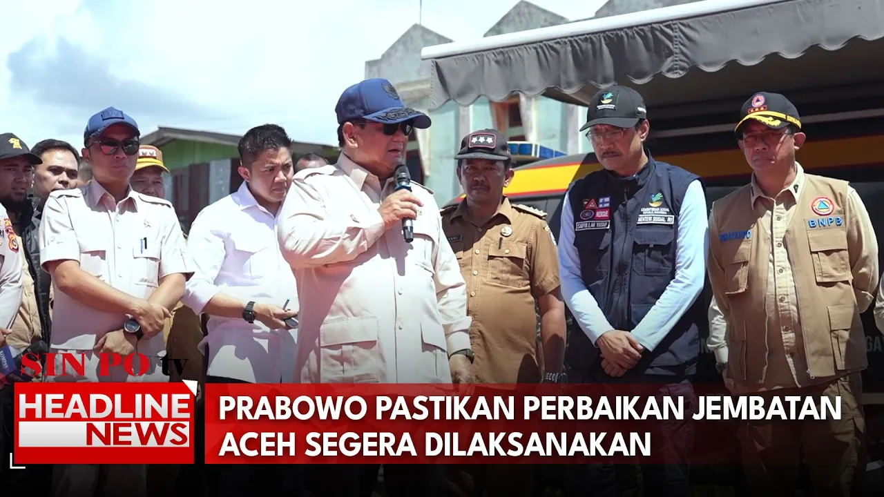Prabowo Pastikan Perbaikan Jembatan Aceh Segera Dilaksanakan