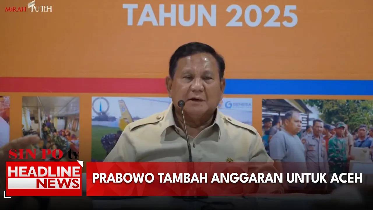 Prabowo Tambah Anggaran untuk Aceh