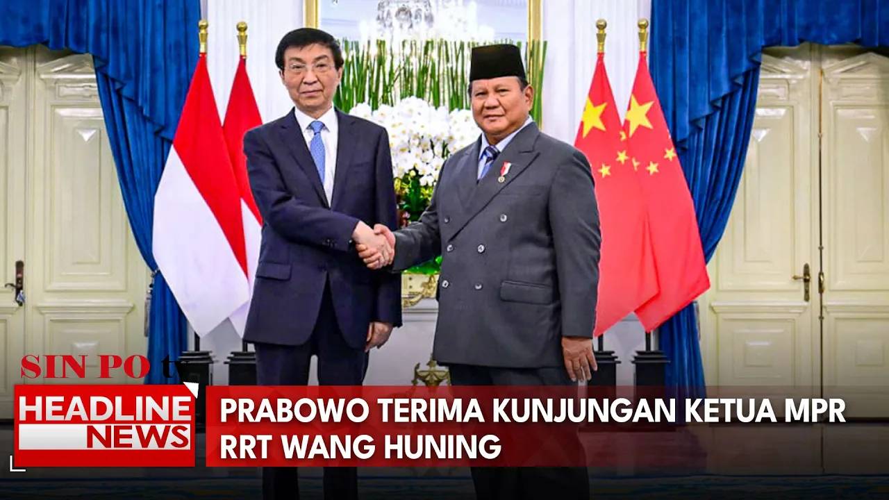 Prabowo Terima Kunjungan Ketua MPR RRT Wang Huning