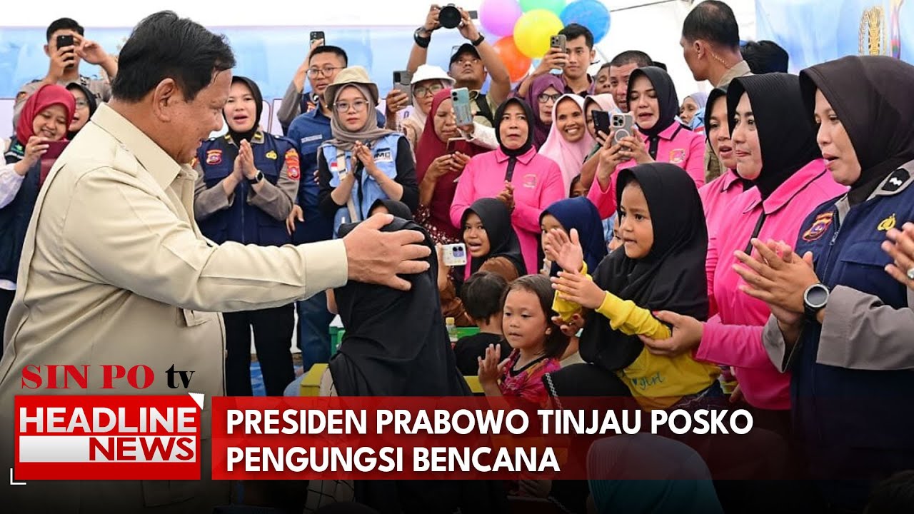 Prabowo Tinjau Pengungsi Di Kabupaten Agam, Kejar Hunian Sementara Rampung