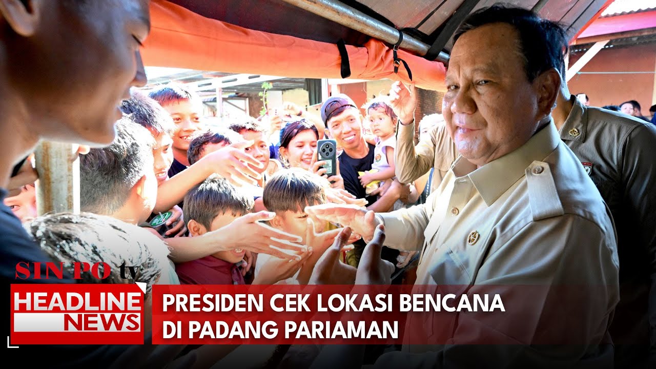 Presiden Cek Lokasi Bencana Di Padang Pariaman