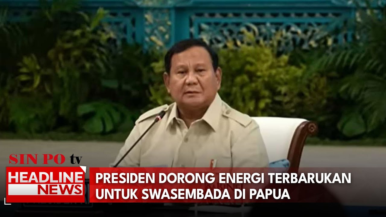 Presiden Dorong Energi Terbarukan untuk Swasembada di Papua