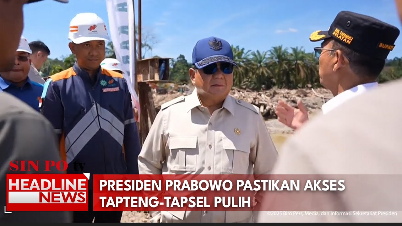 Presiden Prabowo Pastikan Akses Tapteng-Tapsel Pulih