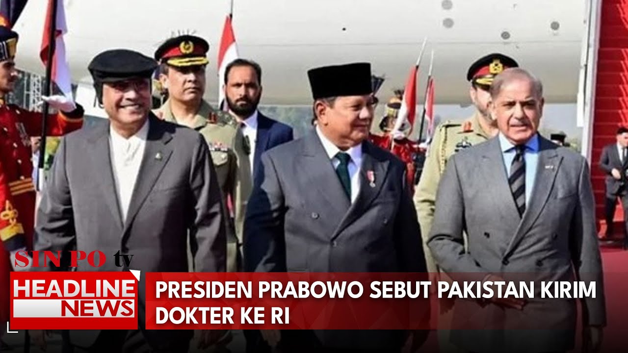 Presiden Prabowo Sebut Pakistan Kirim Dokter Ke RI