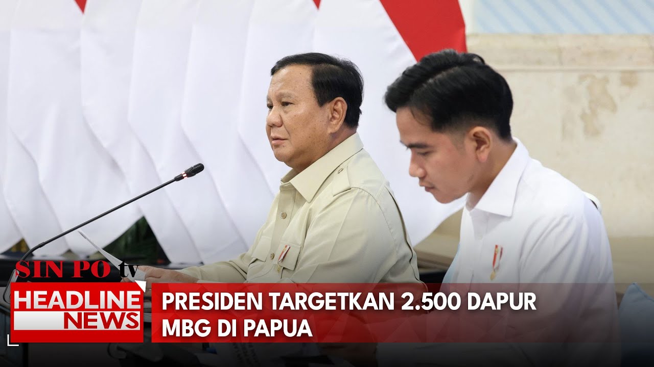 Presiden Targetkan 2.500 Dapur MBG di Papua
