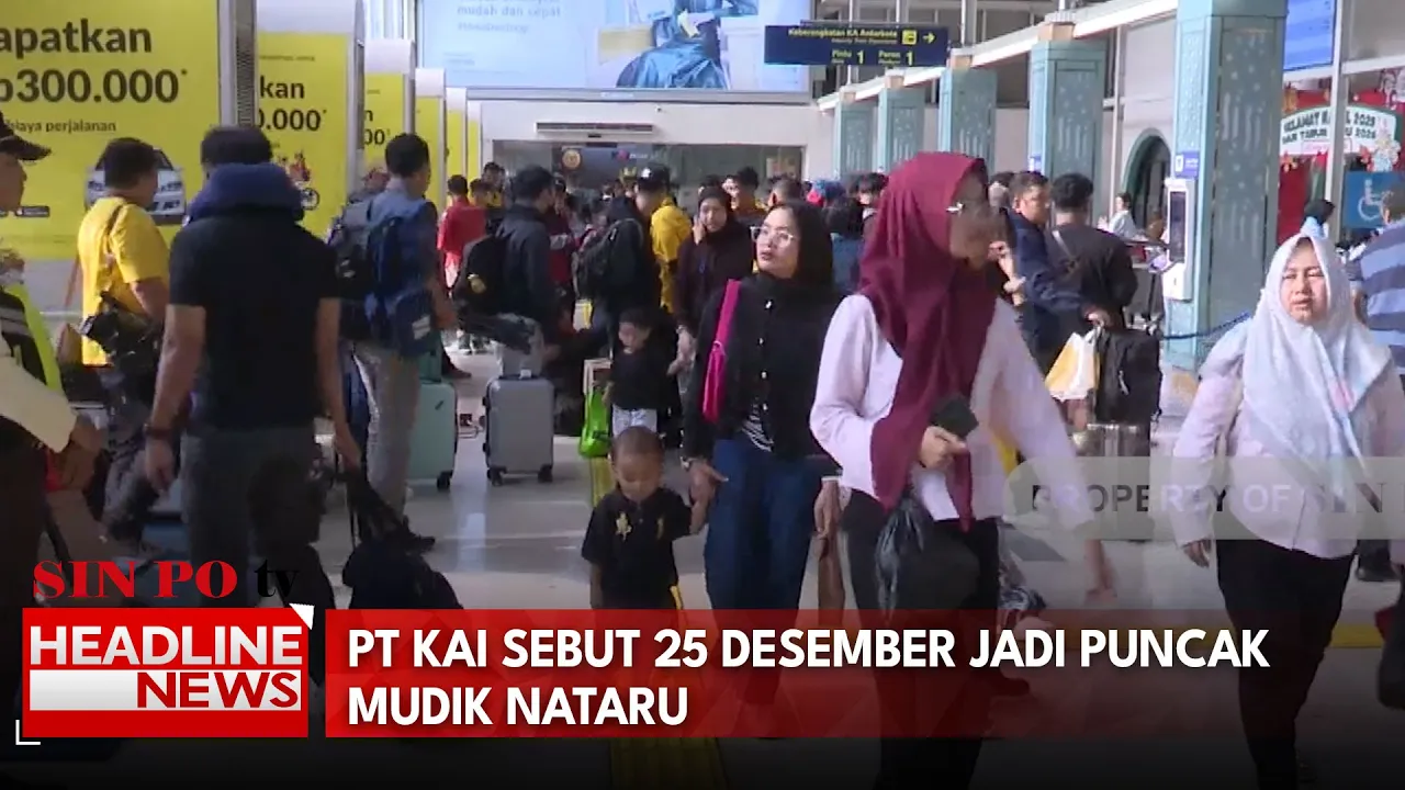 PT KAI Sebut 25 Desember Jadi Puncak Mudik Nataru