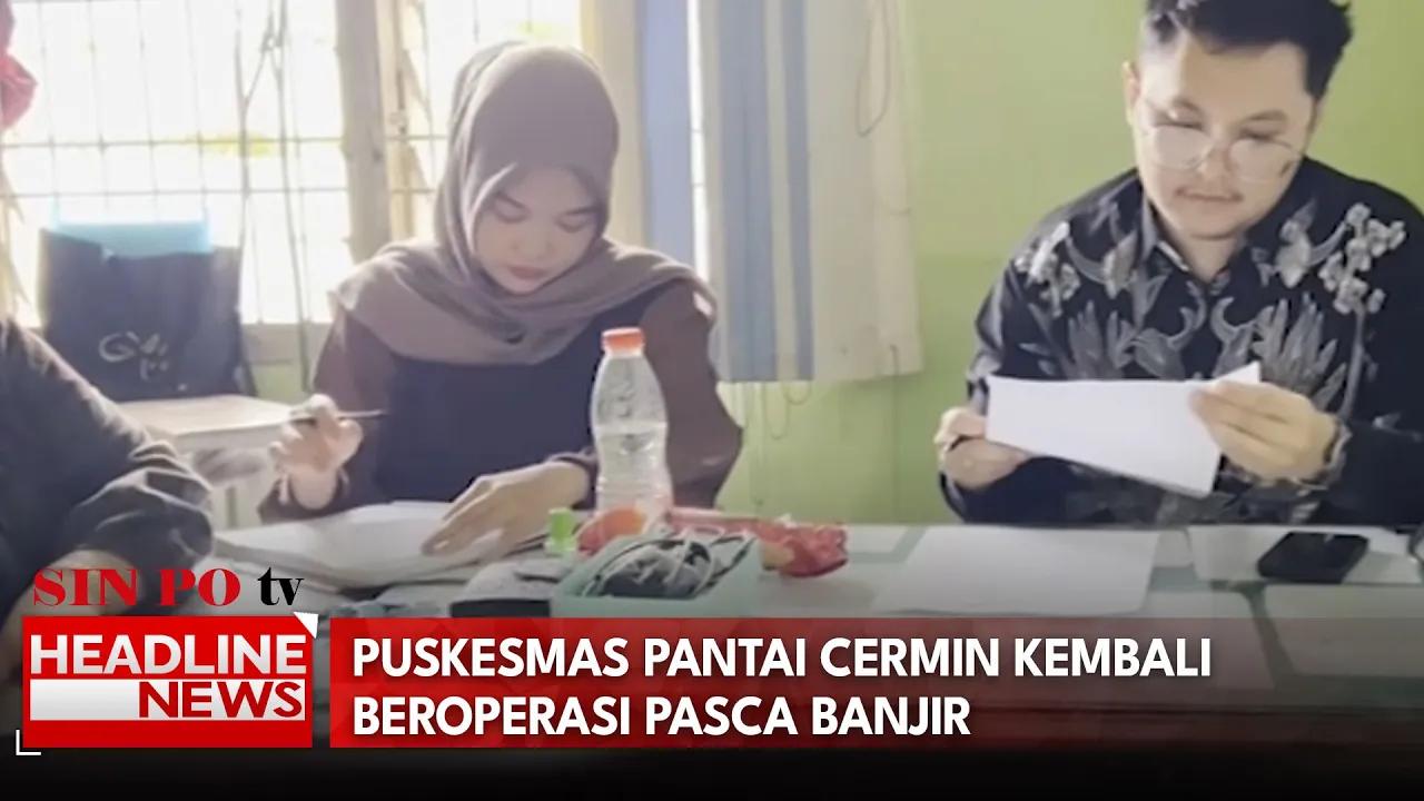 Puskesmas Pantai Cermin Kembali Beroperasi Pasca Banjir