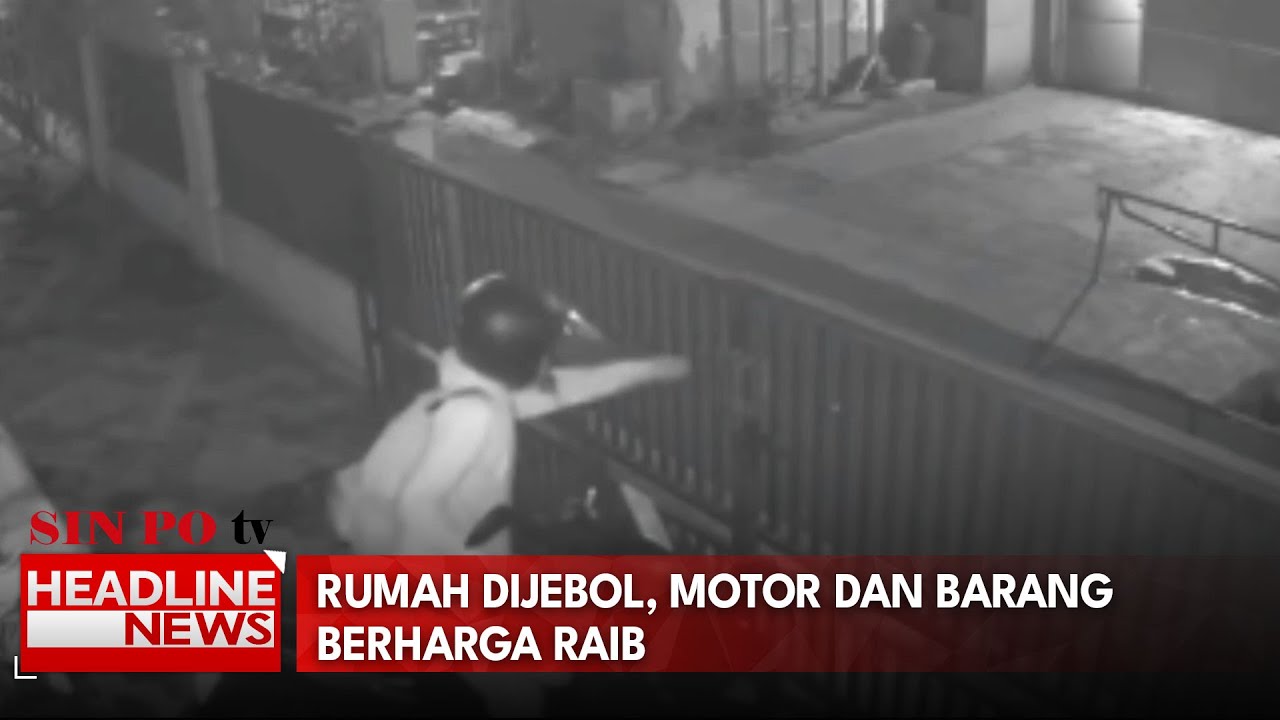 Rumah Dijebol, Motor Dan Barang Berharga Raib