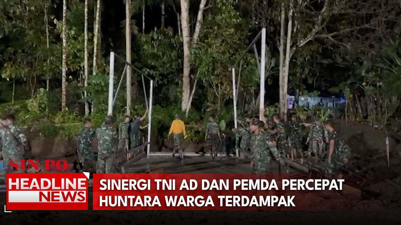 Sinergi TNI AD dan Pemda Percepat Huntara Warga Terdampak