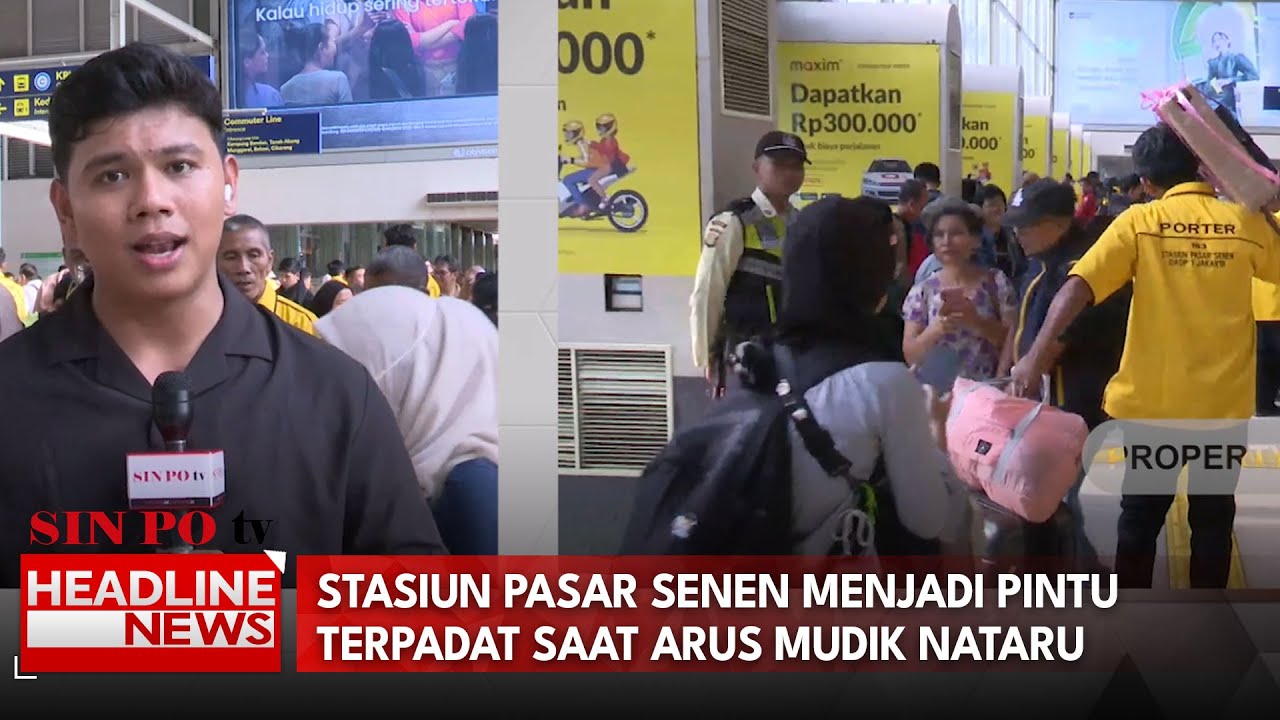 Stasiun Pasar Senen Menjadi Pintu Terpadat Saat Arus Mudik Nataru