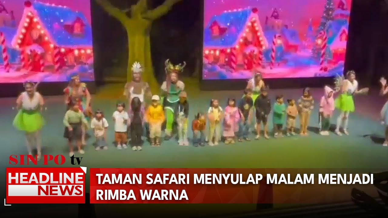 Taman Safari Menyulap Malam Menjadi Rimba Warna