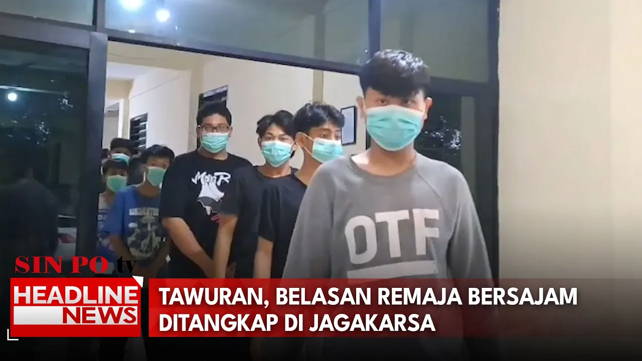 Tawuran, Belasan Remaja Bersajam Ditangkap di Jagakarsa